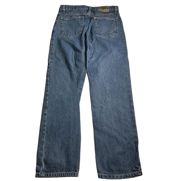 Wrangler Jeans Mens 30x30 Blue Straight Leg Mid Rise Medium Wash Cotton Denim - Picture 2 of 6